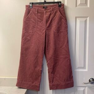 ANA cropped wide leg corduroy pants